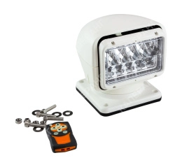 Прожектор с дистанционным управлением, белый корпус, светодиодный, брелок, модель 220 (SL220S41CWDSS